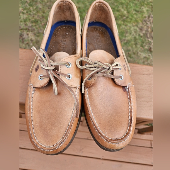 Sperry Men's Brown Leather Loafers Size 12 - Picture 2 of 8
